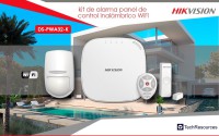 KIT para Panel de Alarma / Incluye: 1 Hub / 1 Sensor PIR / 1 Contacto Magnético / 1 Control Remoto/ WiFi / Compatible con Hik-Connect P2P